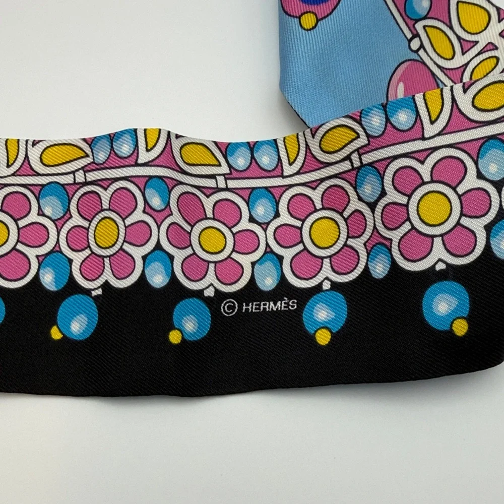 Hermes multicolor Twilly Scarf - Picture 7 of 11